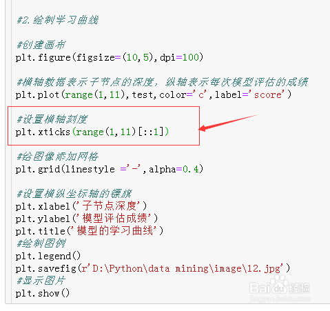 绘制模型的学习曲线
