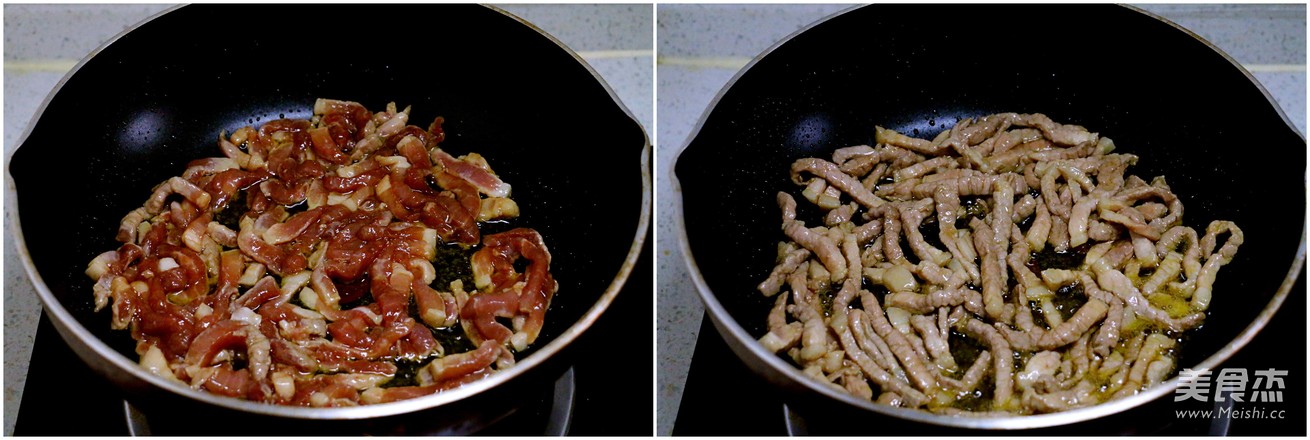 子姜青椒炒肉丝