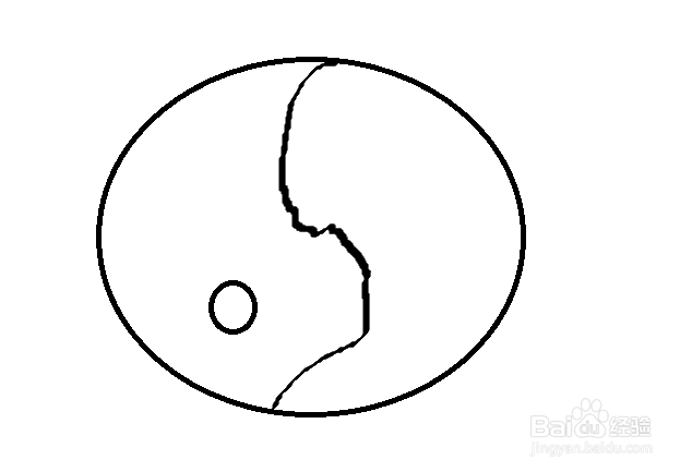 简笔画怎么画一个太极图