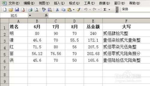 excel小写金额如何转换大写加上元角分？