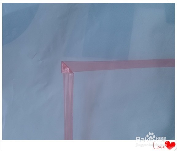 用塑料细管叠五角星