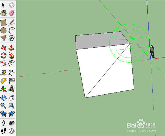 sketchup使用技巧之量角器工具