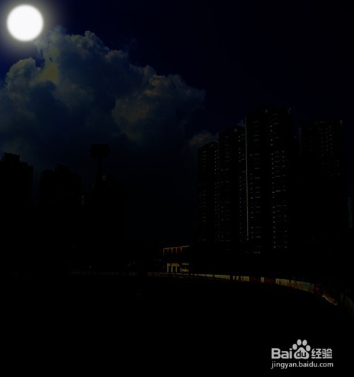 PS提高详细步骤实例 白天变黑夜