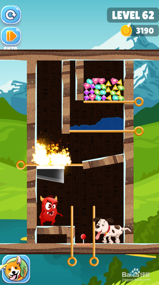 Save The Puppy的LEVEL 62怎样通关？