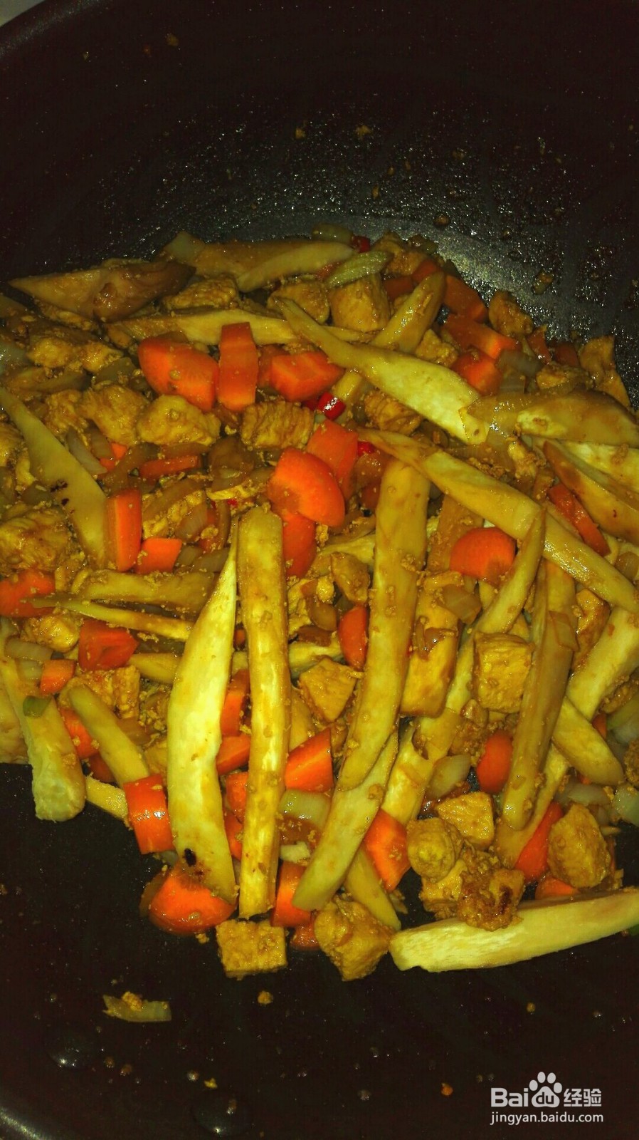 辣味咖喱鸡丁的做法