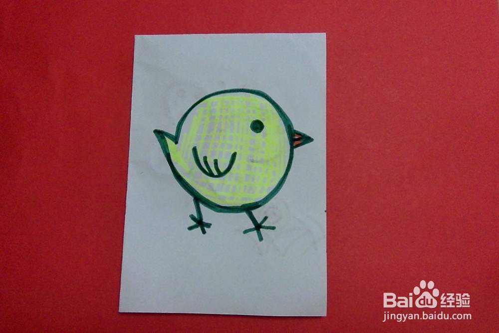 <b>儿童画怎么画小雏鸡的画法幼儿兴趣培养学画小鸡</b>