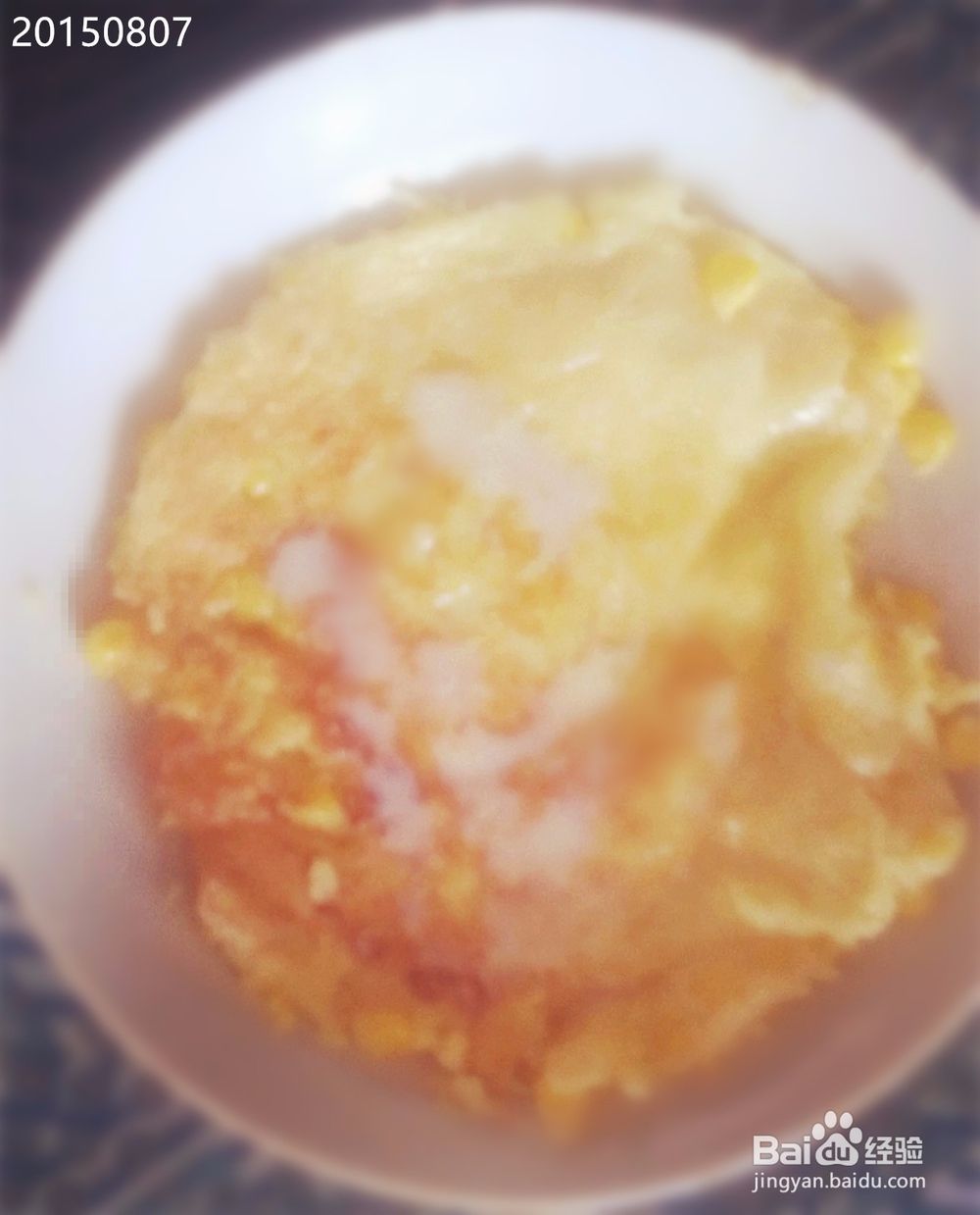 糖煎玉米鸡蛋饼的做法