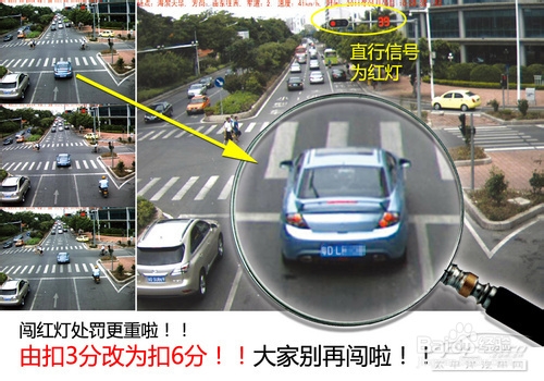 2014交通驾照新规：[2]违规扣6分的情形