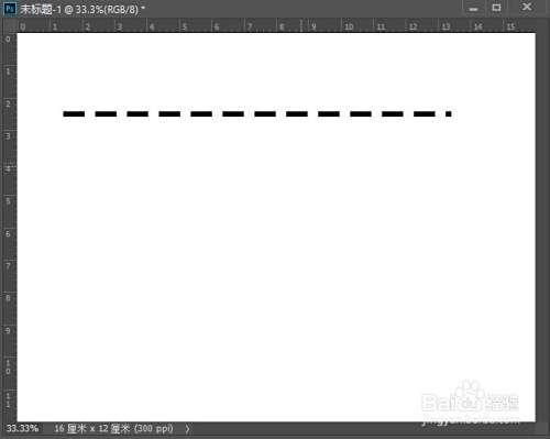 PS怎么画直线、虚线