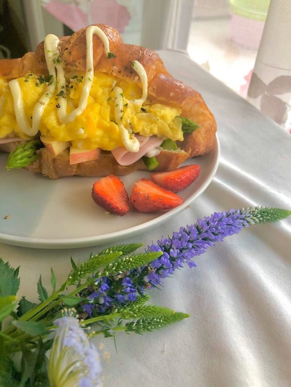 Brunch高颜值可颂三明治