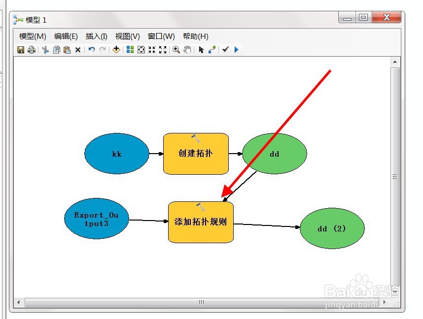 arcgis如何在模型中添加拓扑检查