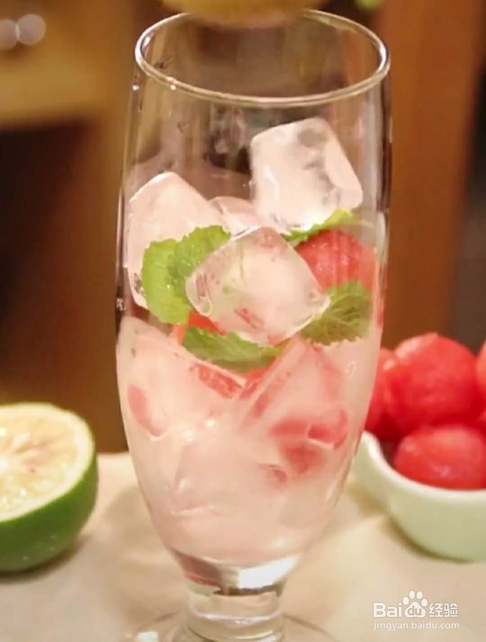 西瓜气泡水,冰爽夏日~