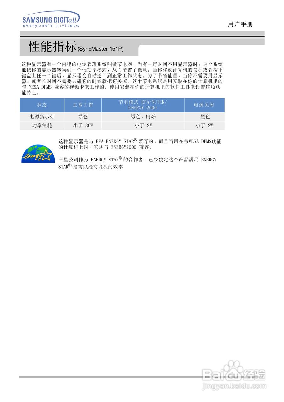 三星151N液晶显示器使用说明书:[7]