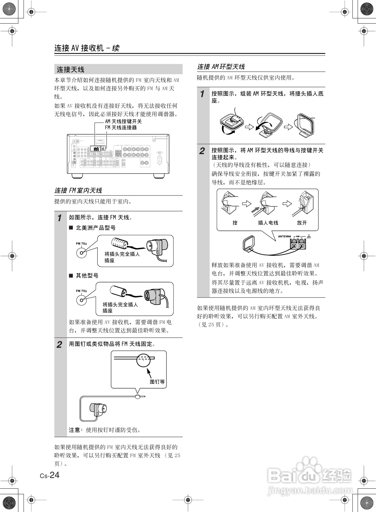 安桥AV接收机TX-SR8360型使用说明书:[2]