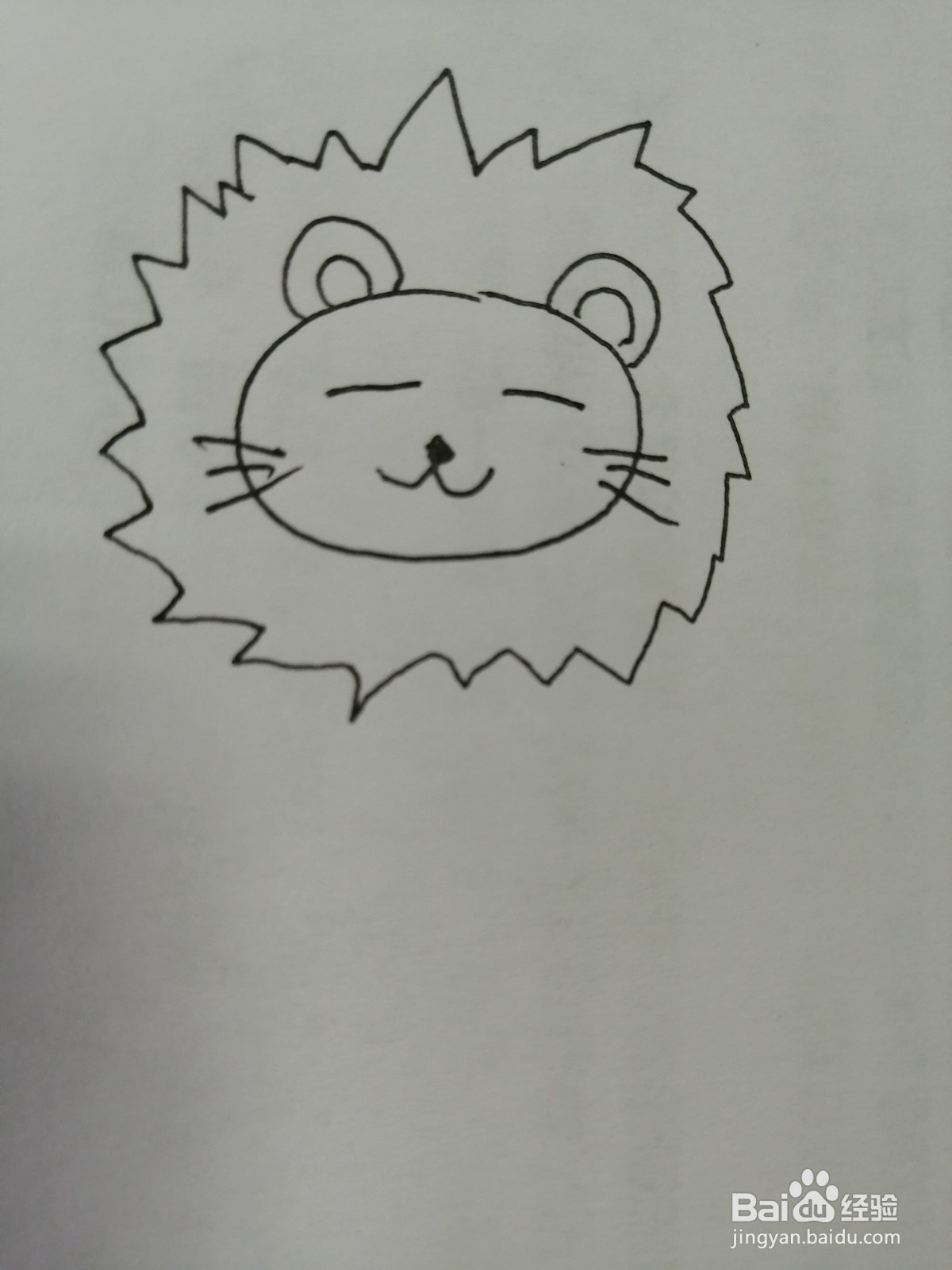 可爱的小狮子怎么画