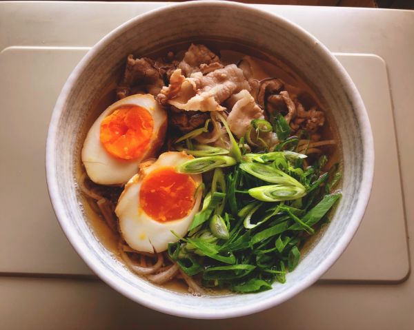 日式五花肉荞麦面