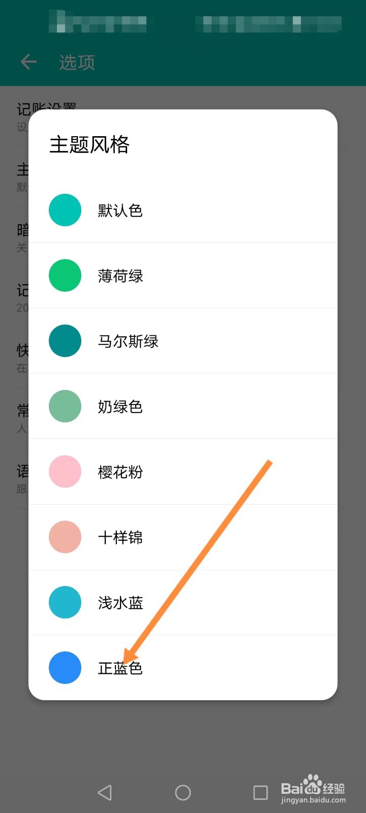 薄荷记账如何更改主题风格