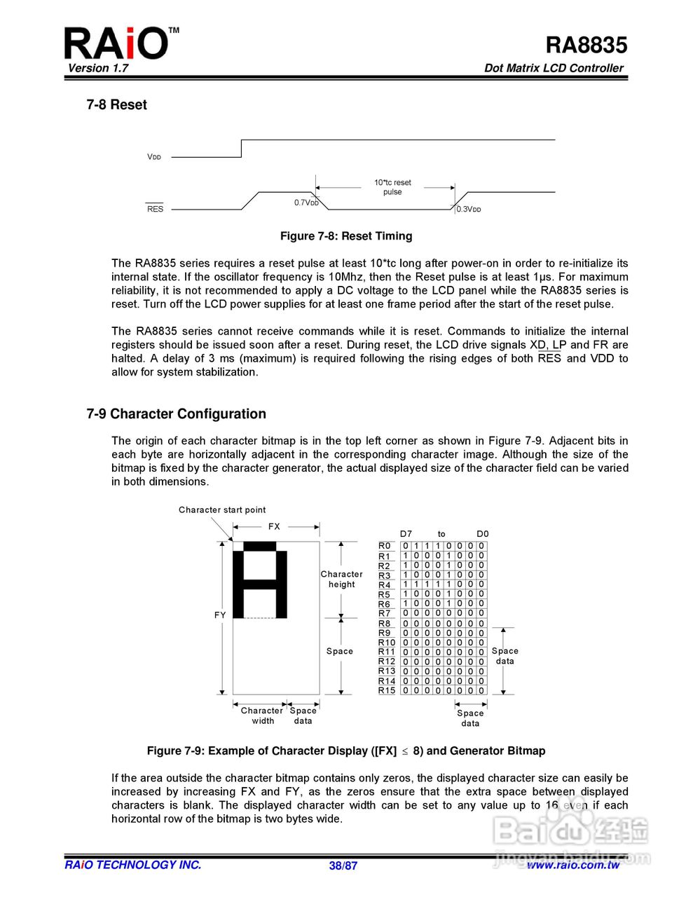 迪特福科技RA8835点阵图形式控制器使用手册:[4]