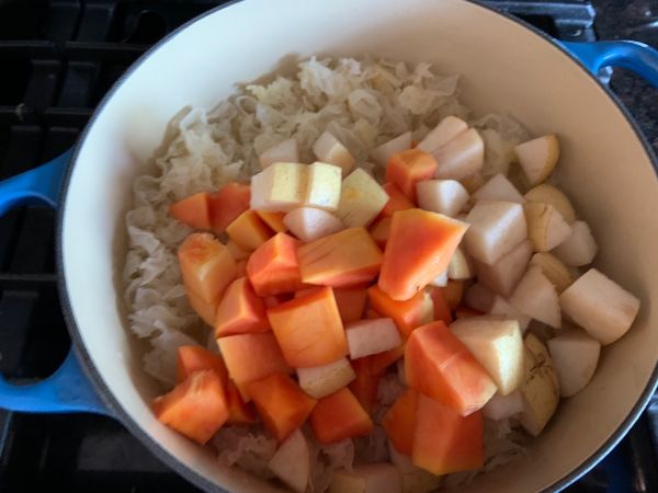 椰奶木瓜雪梨银耳羹