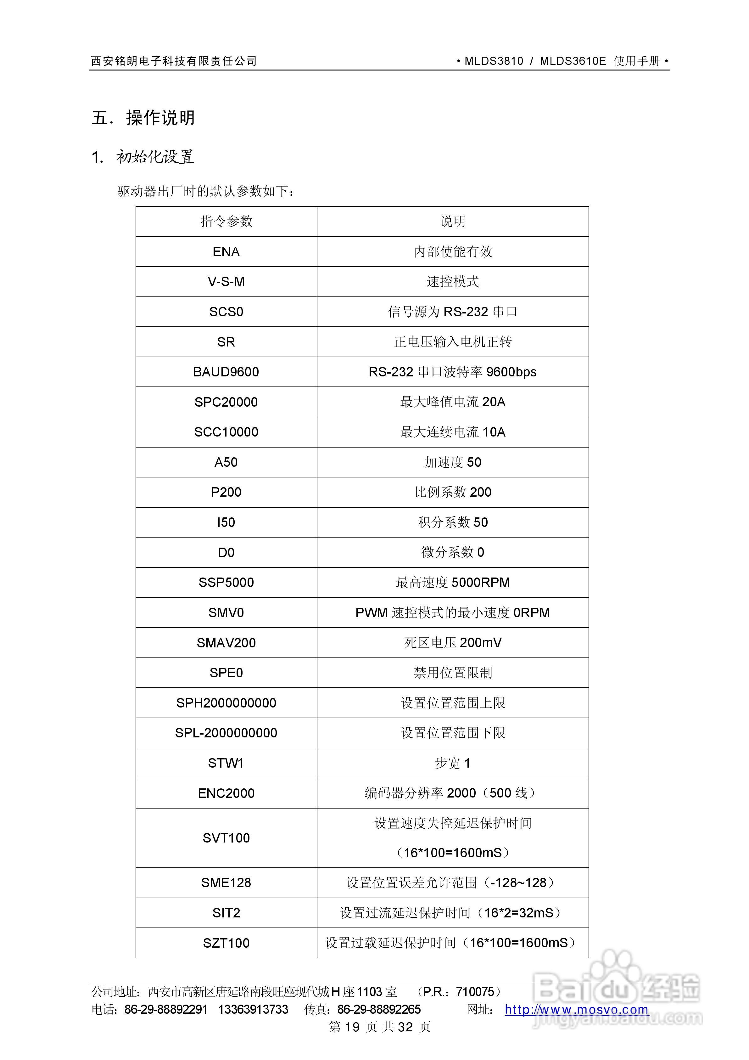 铭朗科技MLDS3610直流伺服驱动器说明书:[2]