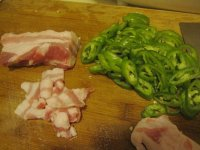 青椒炒五花肉的做法