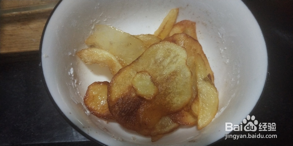 金黄香脆马铃薯片和马铃薯条的简单做法