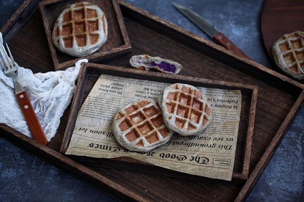 黑芝麻紫薯华夫饼