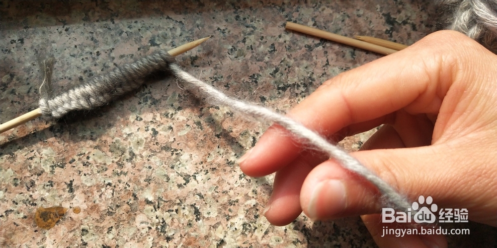 只有一种针式的围巾最简织法