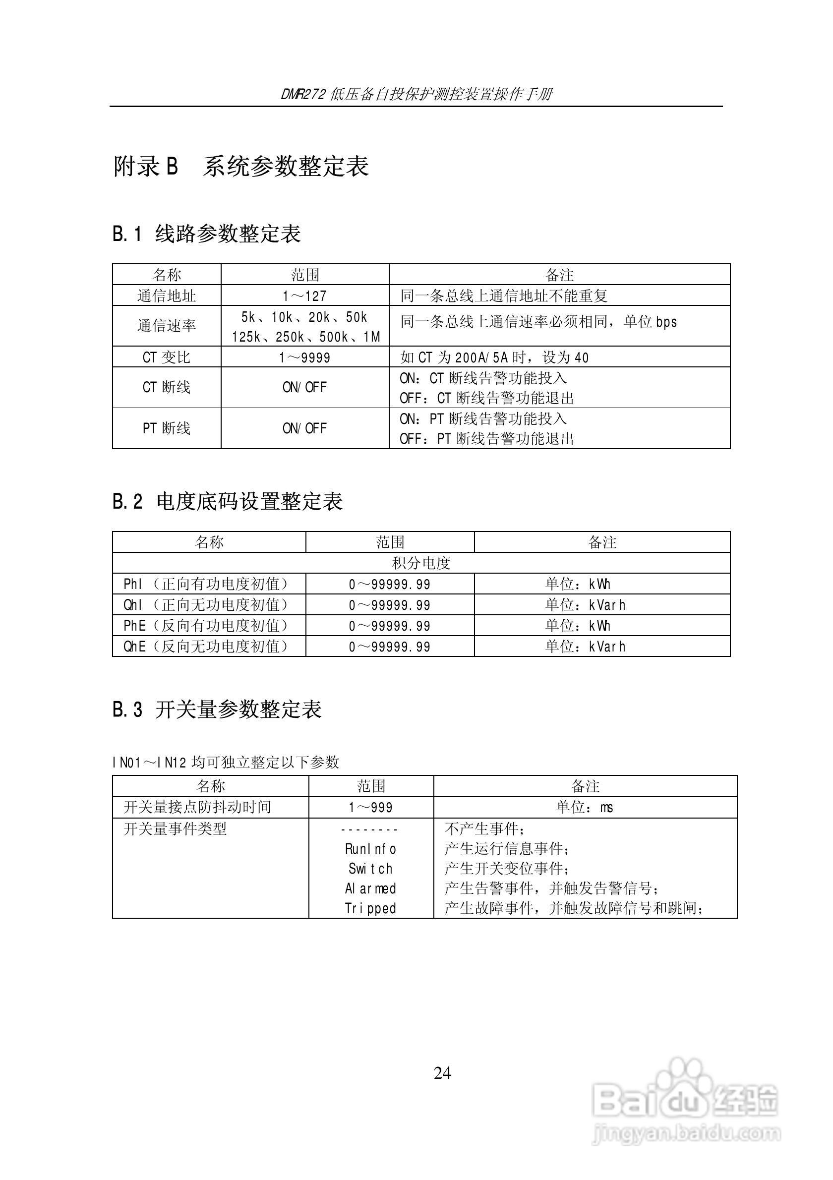 DMR272低压备自投保护测控装置操作手册:[3]