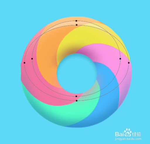 如何画一个七彩棒棒糖？