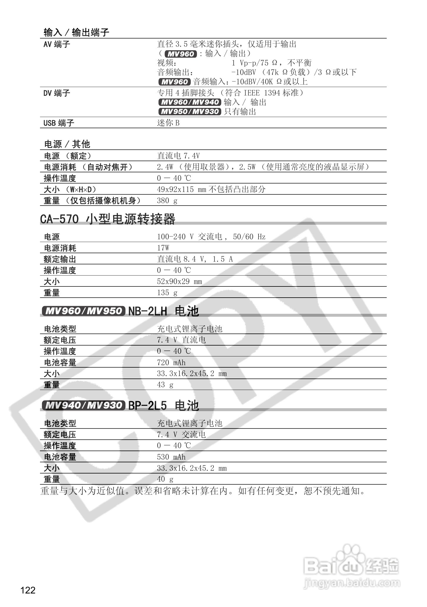 佳能MV960数码摄像机使用说明书:[13]