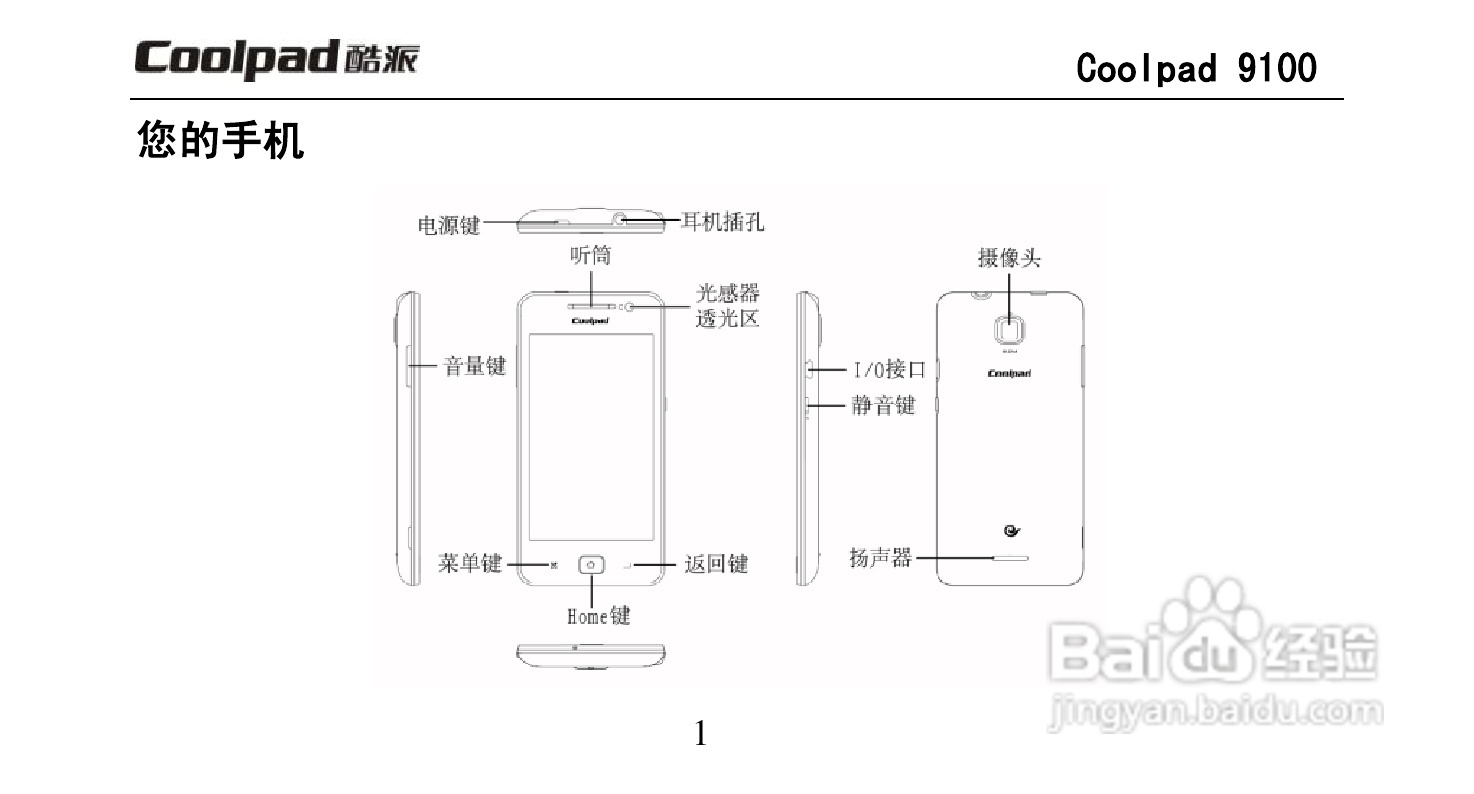酷派Coolpad 9100手机使用说明书:[2]