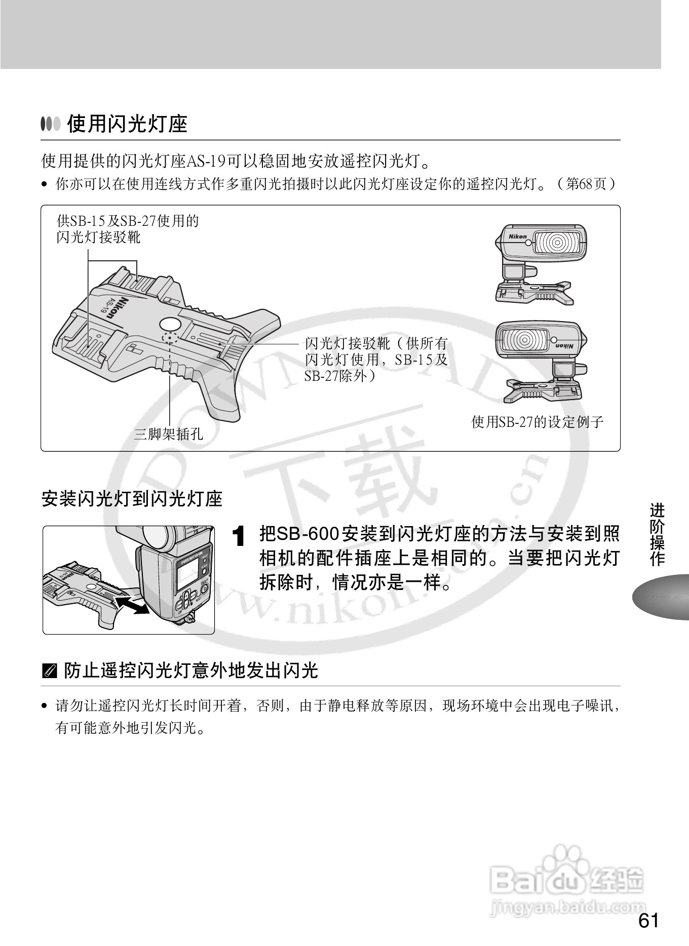 尼康SB-600数码相机使用说明书:[7]
