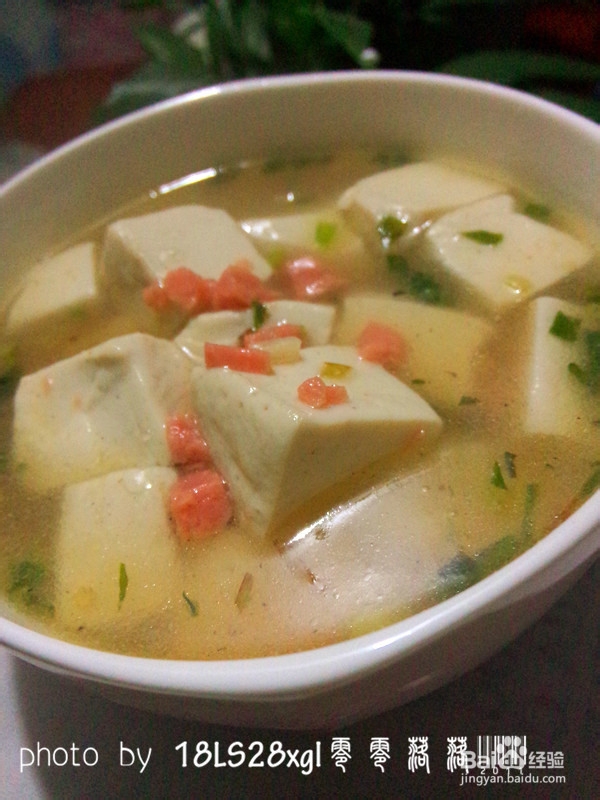 嫩滑翡翠豆腐羹