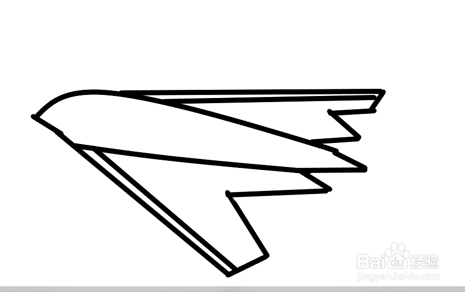 美国b29轰炸机简笔画图片