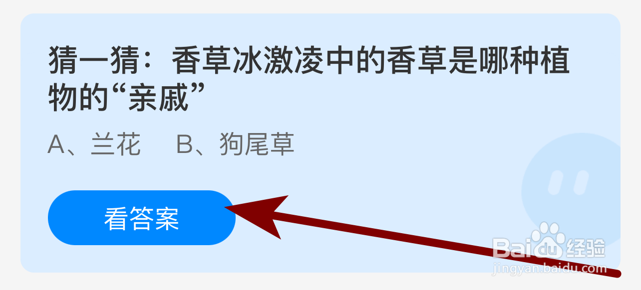 蚂蚁庄园2024.8.30:冰激凌香草是哪种植物亲戚