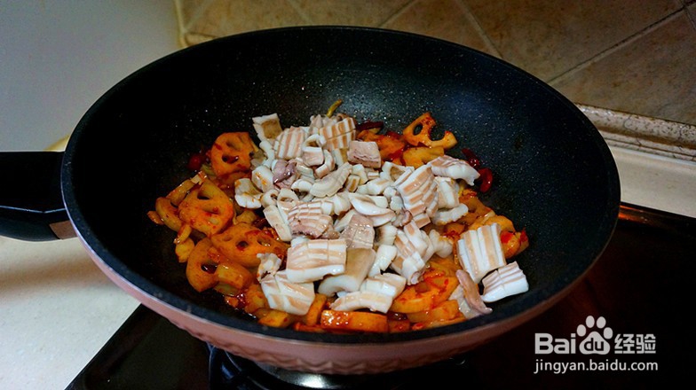 教你做香辣鱿鱼煲