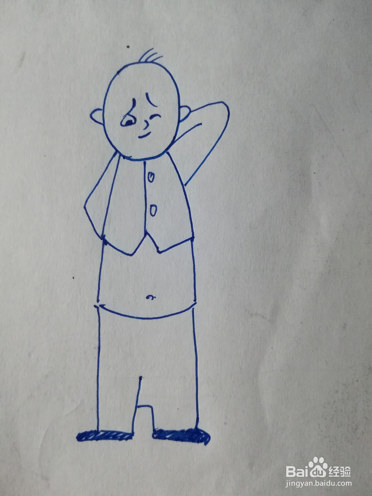 没头脑和不高兴简笔画