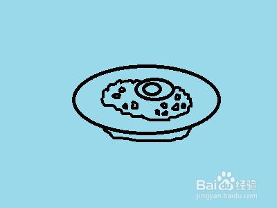 蛋炒饭简笔画