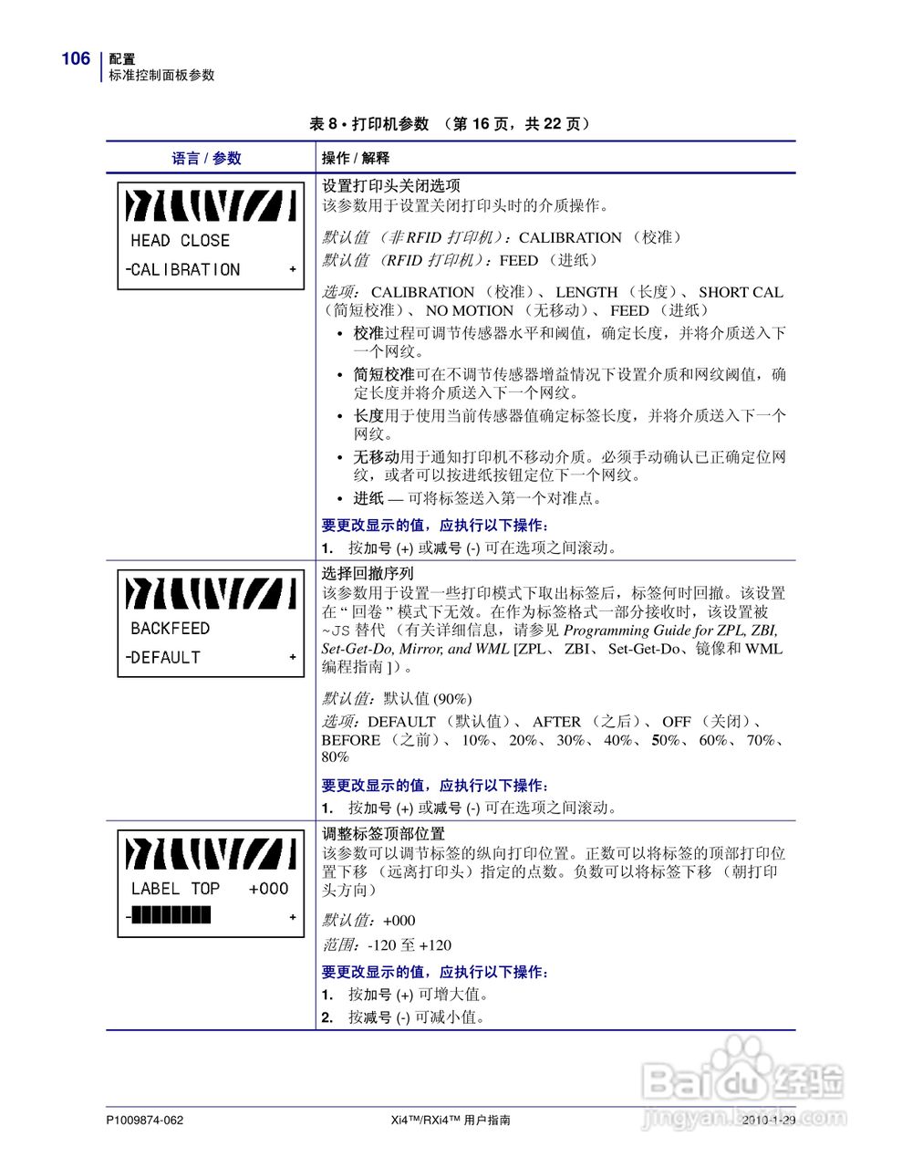 Zebra斑马 RXi4打印机说明书:[11]