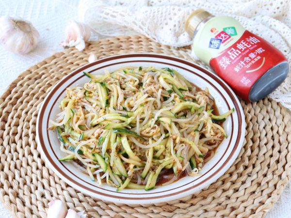 凉拌豆芽黄瓜金针菇