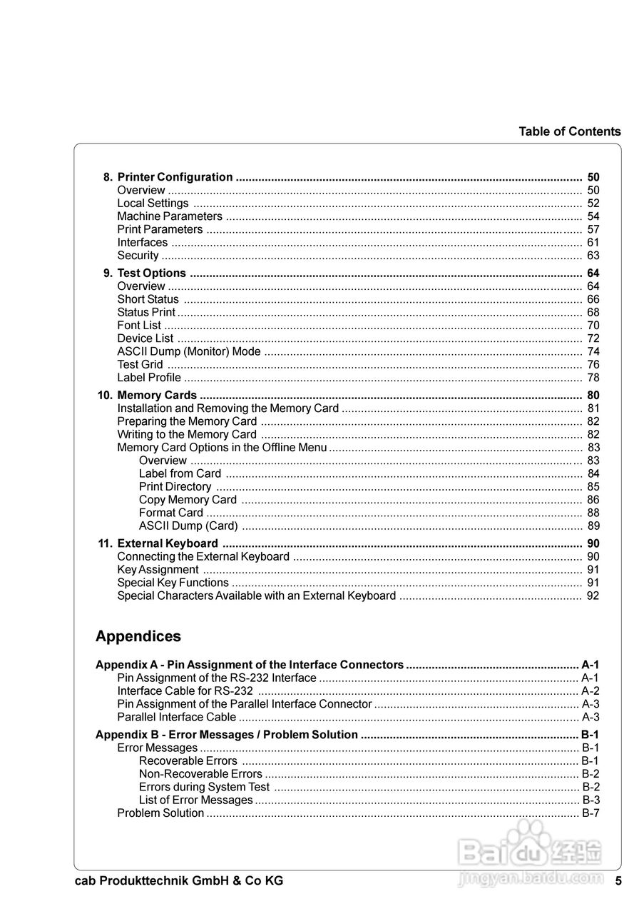cab A8300打印机使用说明书:[1]