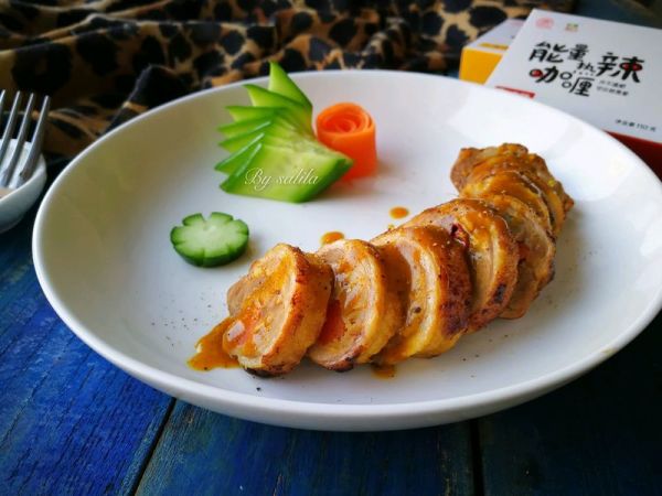 咖喱雪梨烤鸭腿