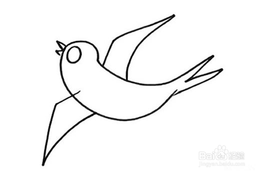 如何画一只小燕子