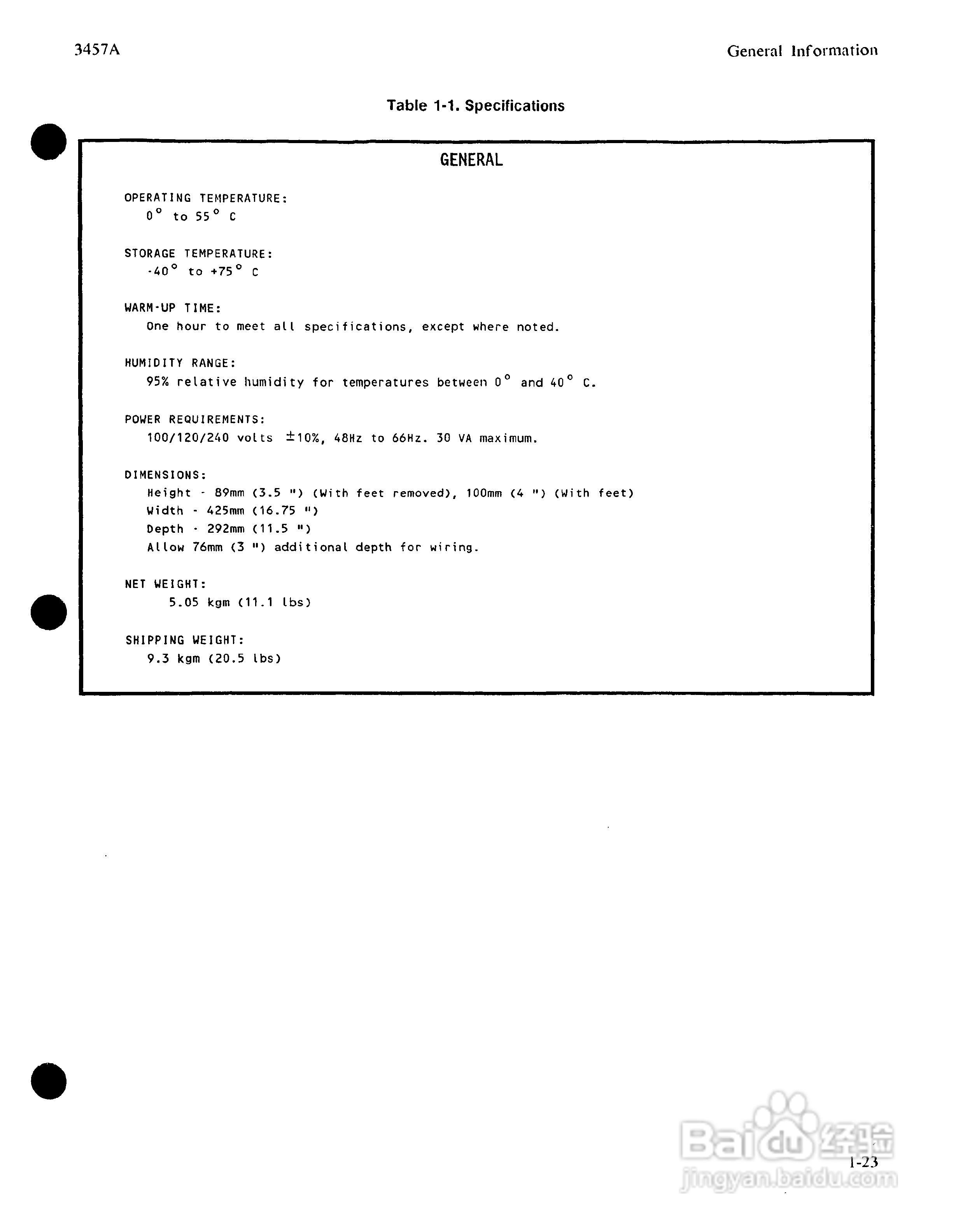 HP 3457A 万用表用户使用手册:[4]