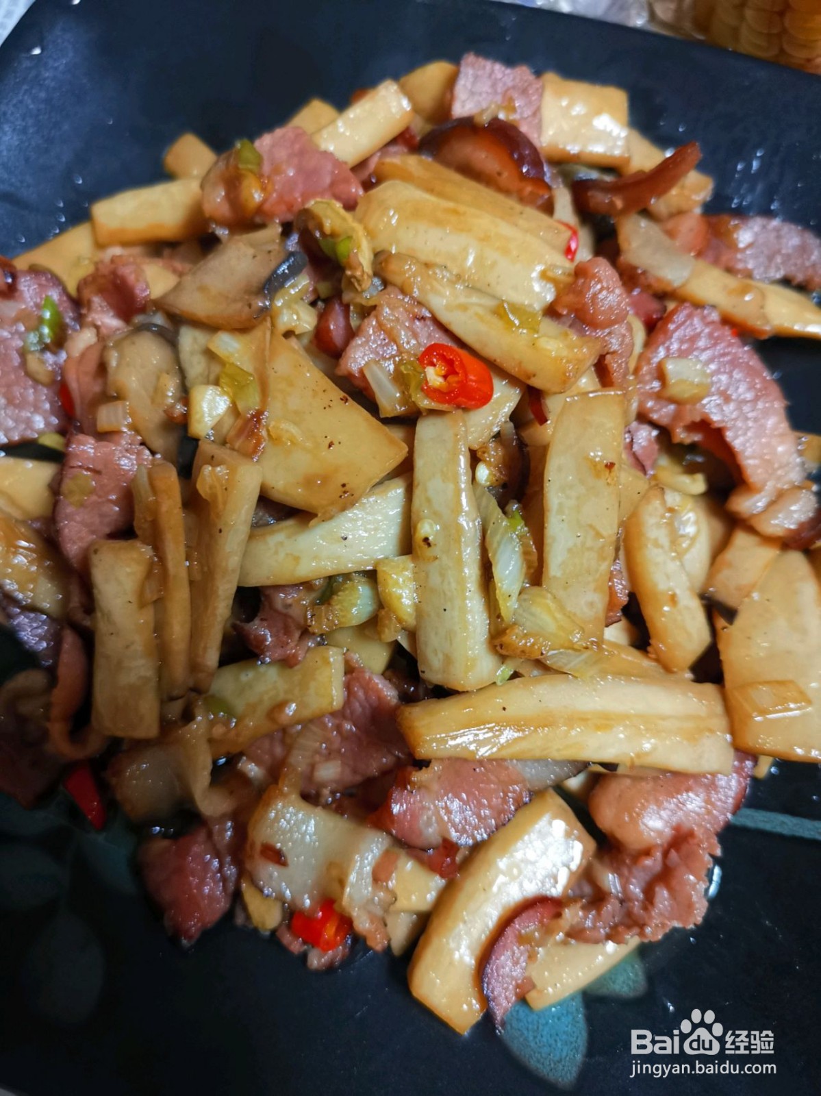 腊肉杏鲍菇的简单做法