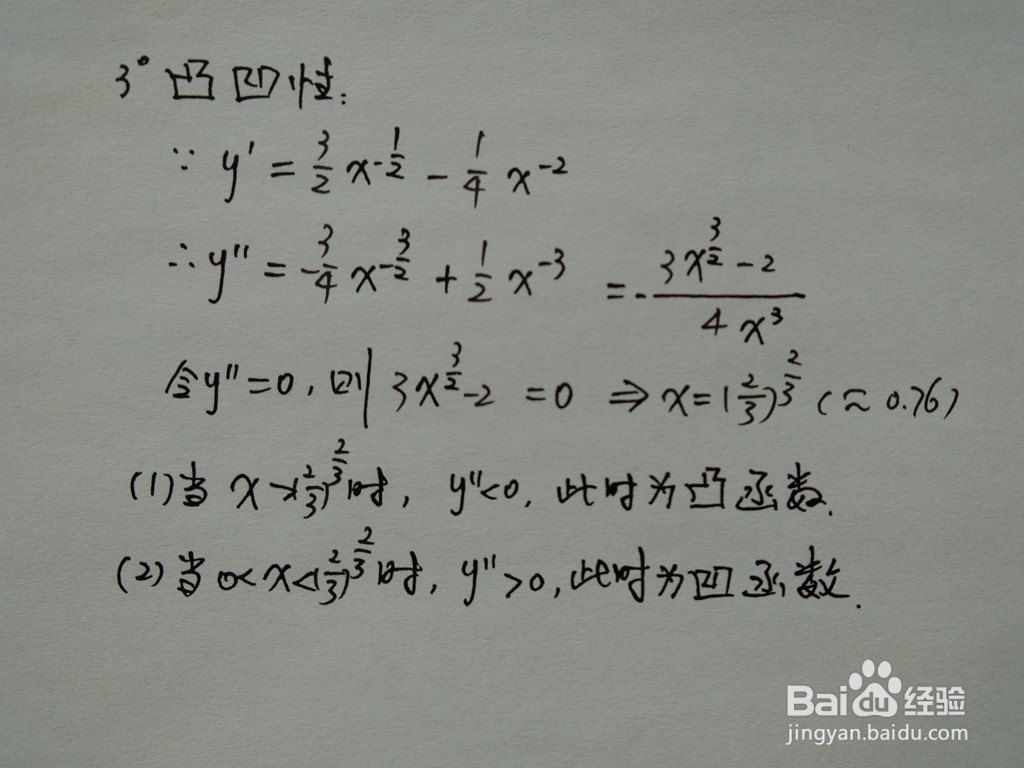 用导数工具画函数y=3√x+1.4x的图像示意图