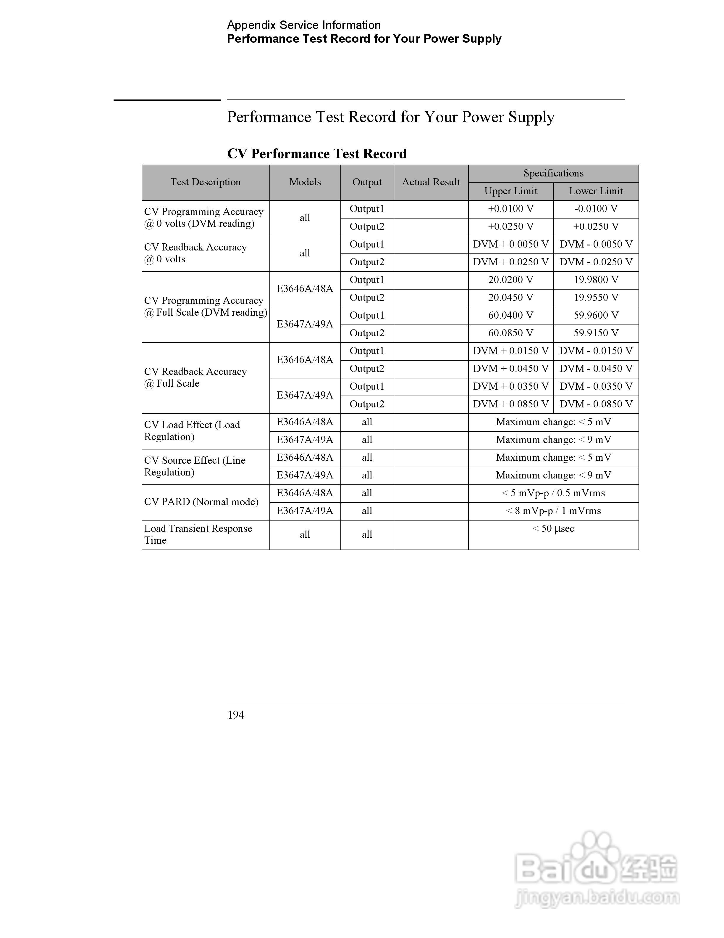 E3646A型双输出电源供应器操作手册:[20]