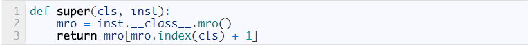 python中super方法的用法及含义