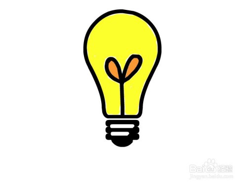 怎么画灯泡简笔画